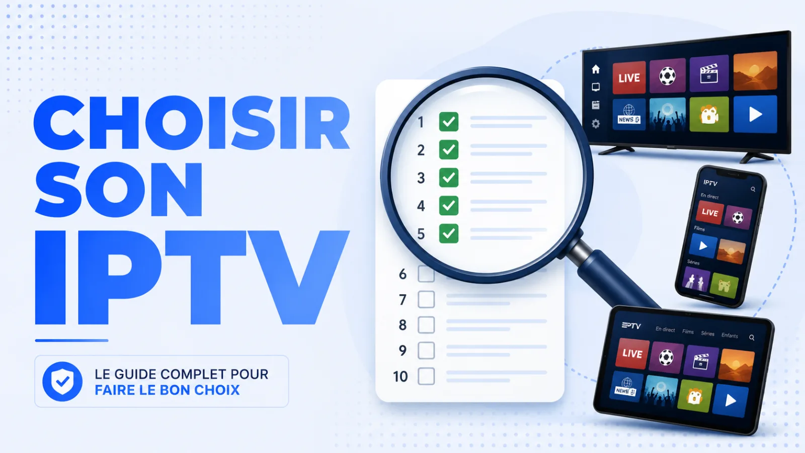 Comment choisir son fournisseur IPTV - guide 2026