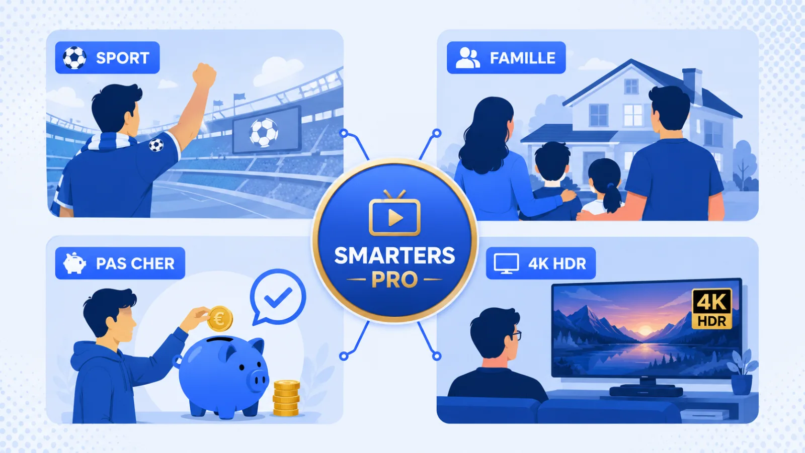 Meilleur IPTV selon profil - sport famille pas cher 4K