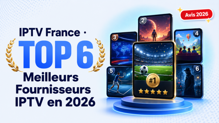 IPTV France : Top 6 meilleurs fournisseurs IPTV en 2026